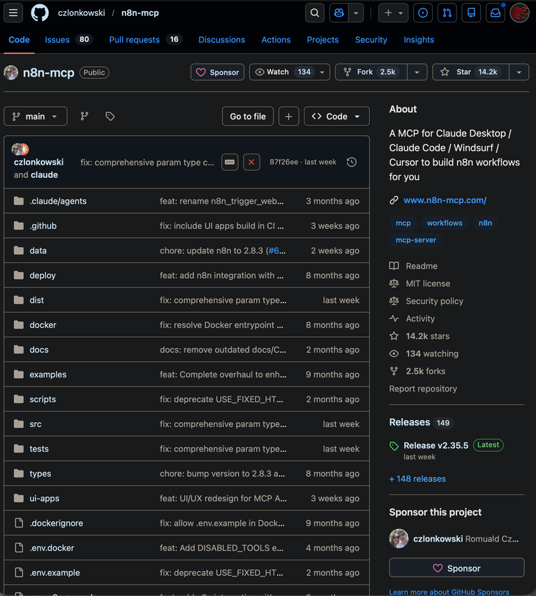 Claude Code arquitecto n8n workflows automatización open-source MCP servidor integración