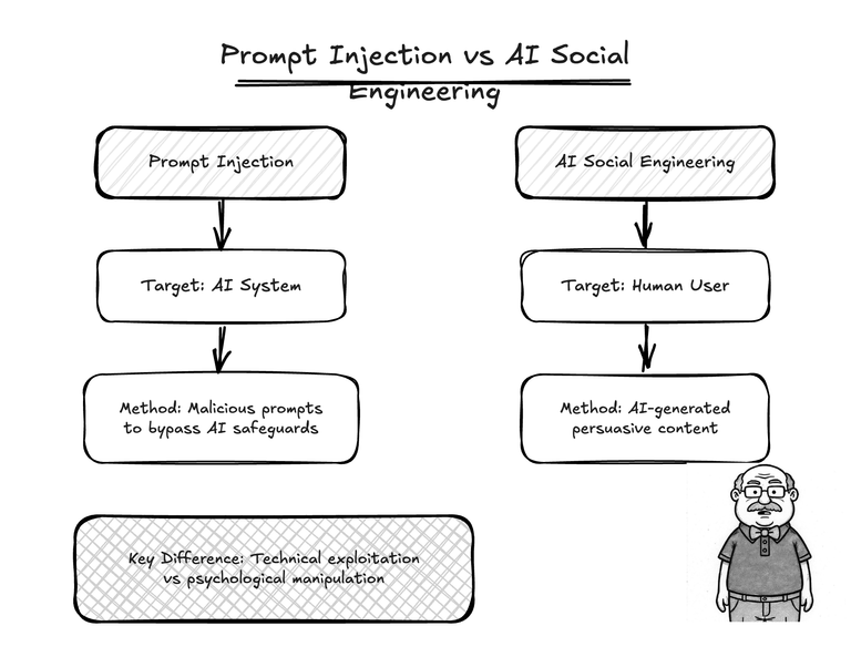 Prompt Injection vs AI Social Engineering